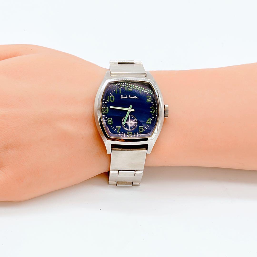 Paul Smith ポールスミス トノー型 スモセコ ネイビー 新品電池