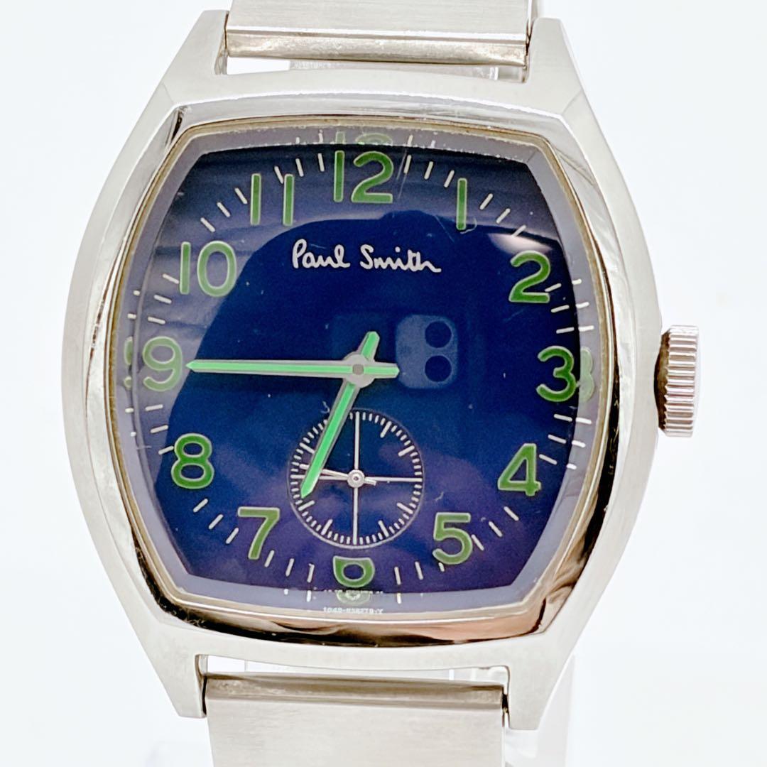 Paul Smith ポールスミス トノー型 スモセコ ネイビー 新品電池