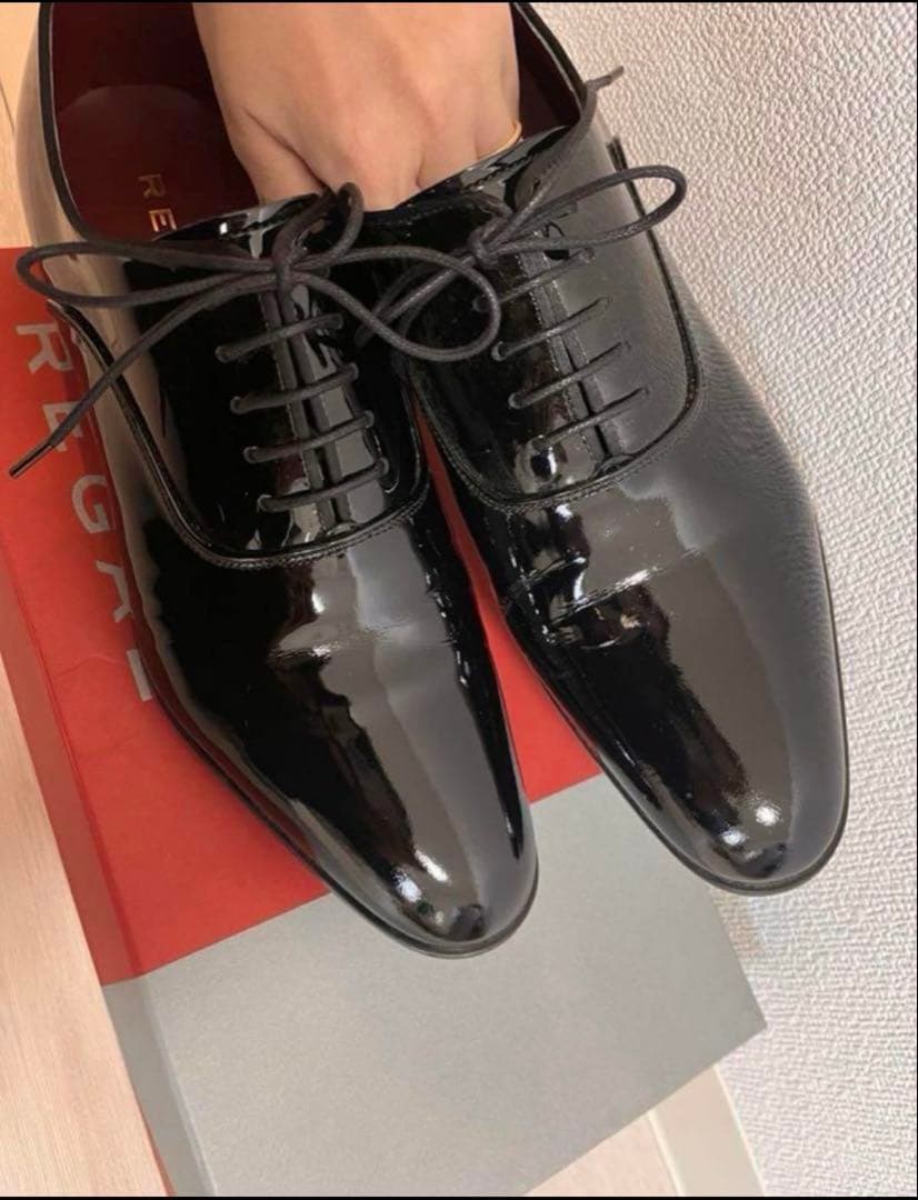 REGAL 黒 ドレスシューズ 光沢仕上げ