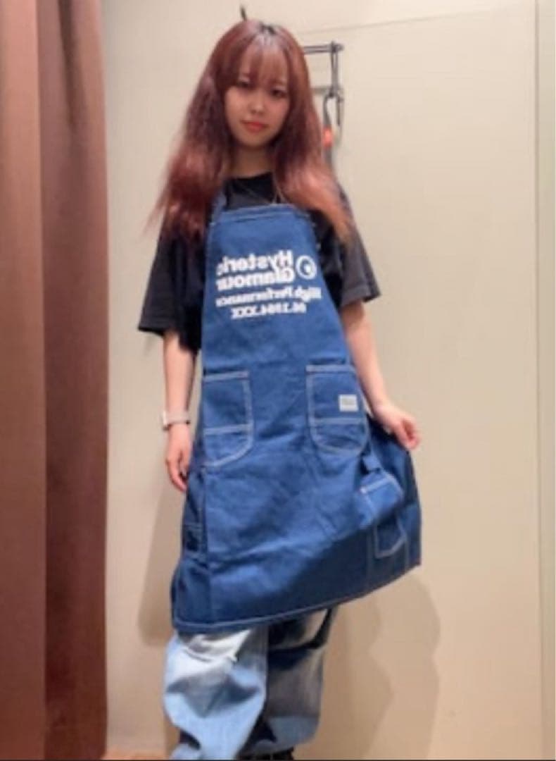 HYSTERICGLAMOUR HYSTERIC SIGN DENIM エプロン