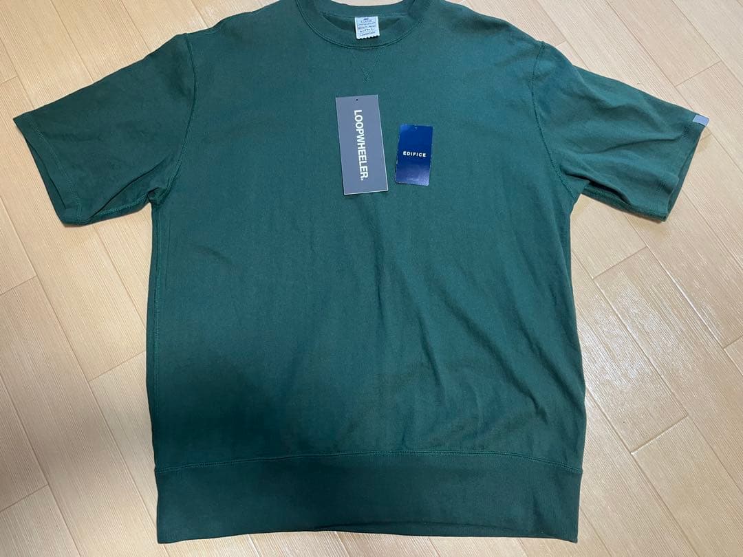 ループウィラー エディフィス 別注 ツリテンジクスウェット型ワイドTシャツ XL