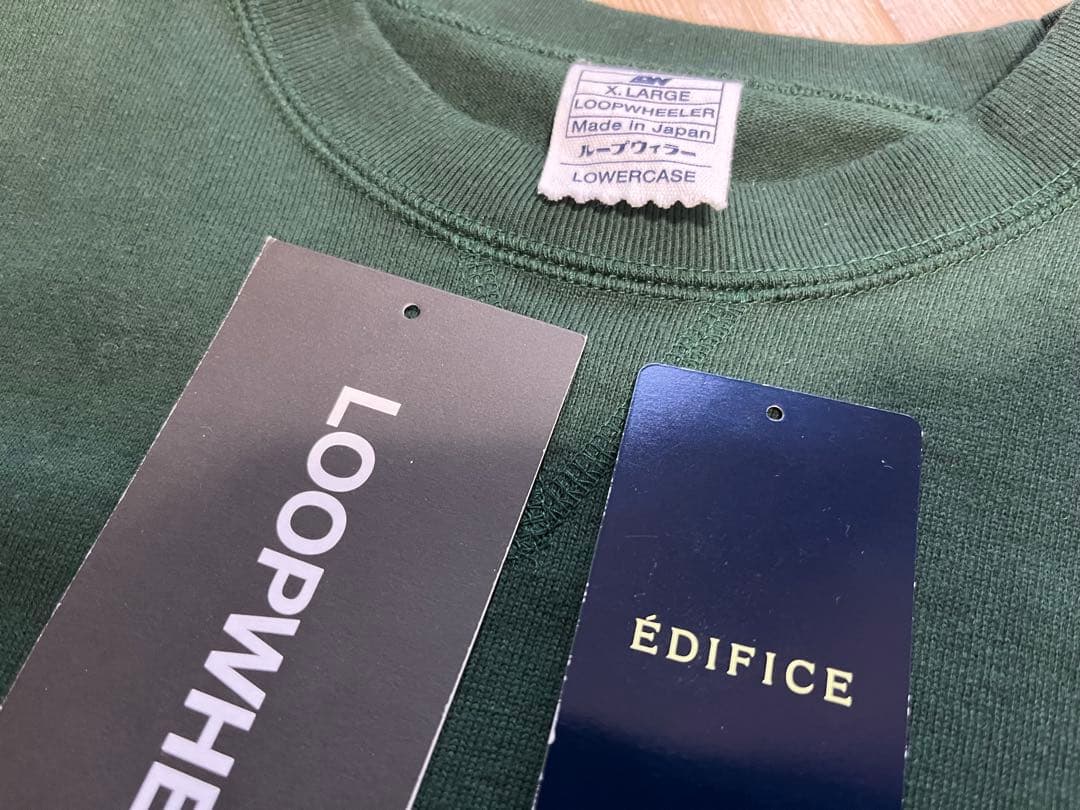 ループウィラー エディフィス 別注 ツリテンジクスウェット型ワイドTシャツ XL