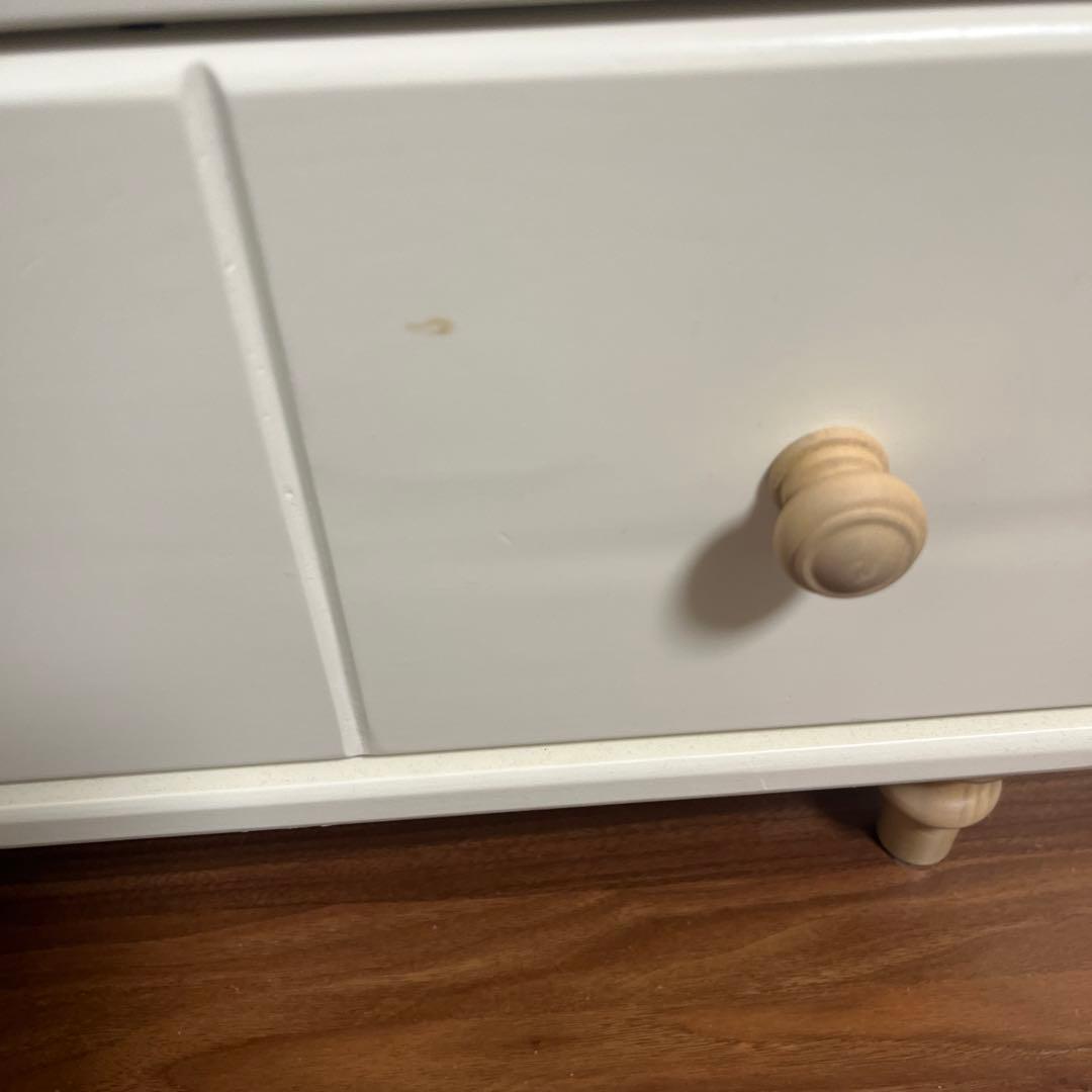 フランフラン　ホワイト5段 チェスト 現行商品