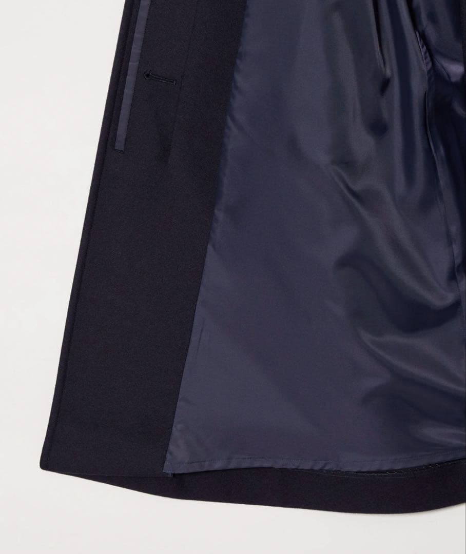 2025 steven alan ウールカシミヤテントロングコート ネイビーS