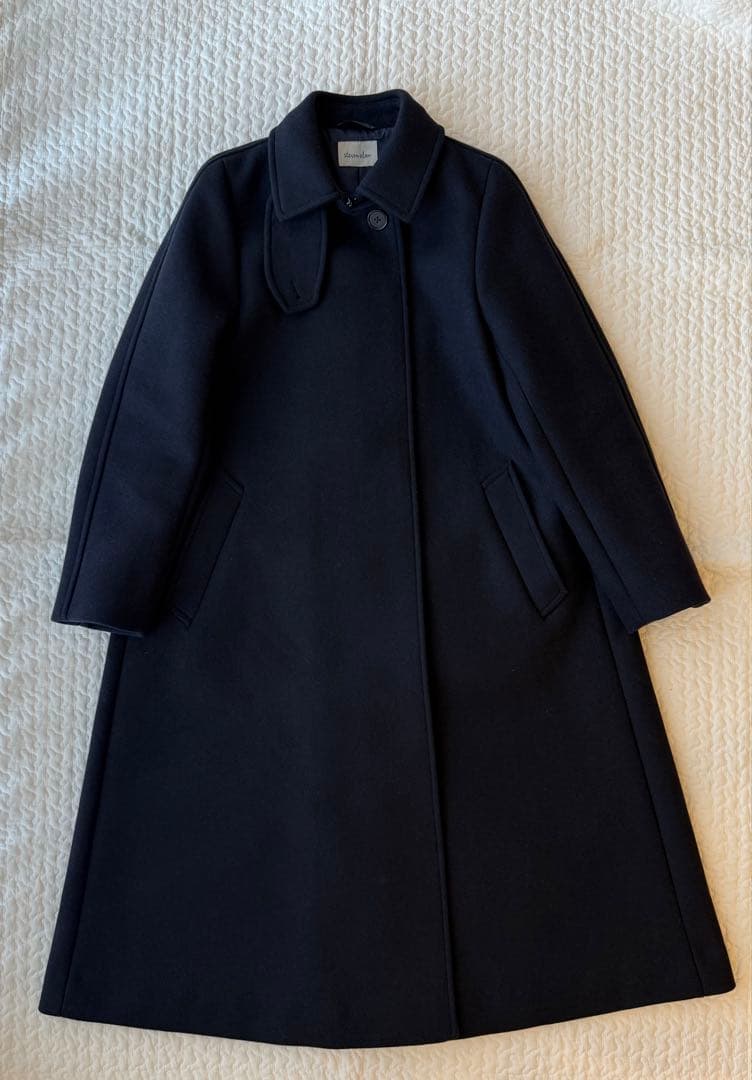 2025 steven alan ウールカシミヤテントロングコート ネイビーS