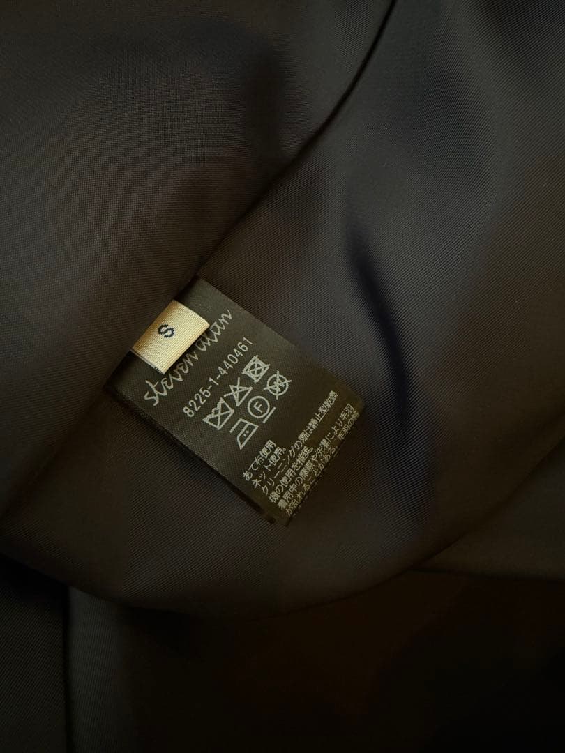 2025 steven alan ウールカシミヤテントロングコート ネイビーS