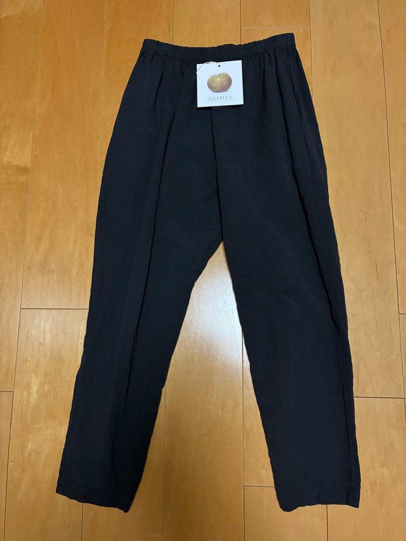 YAMMA ヤンマ産業 会津木綿 ふわっとパンツ スミクロ