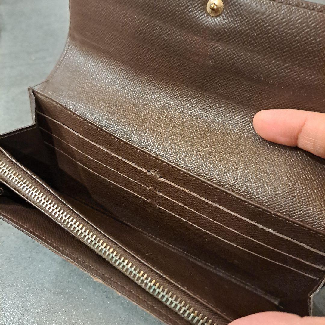 LOUIS VUITTON　 ダミエ　 長財布 　袋付き