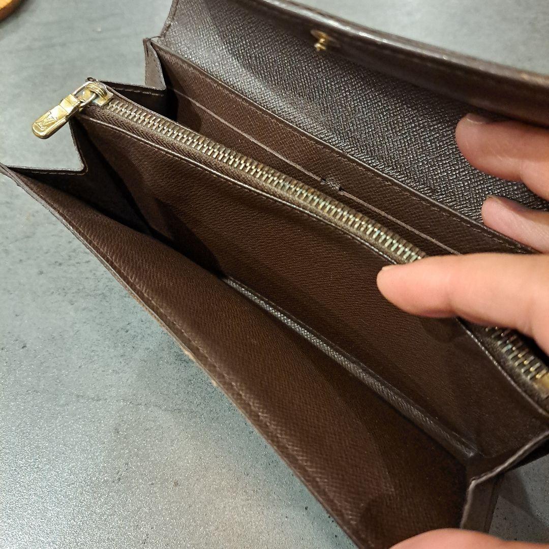 LOUIS VUITTON　 ダミエ　 長財布 　袋付き