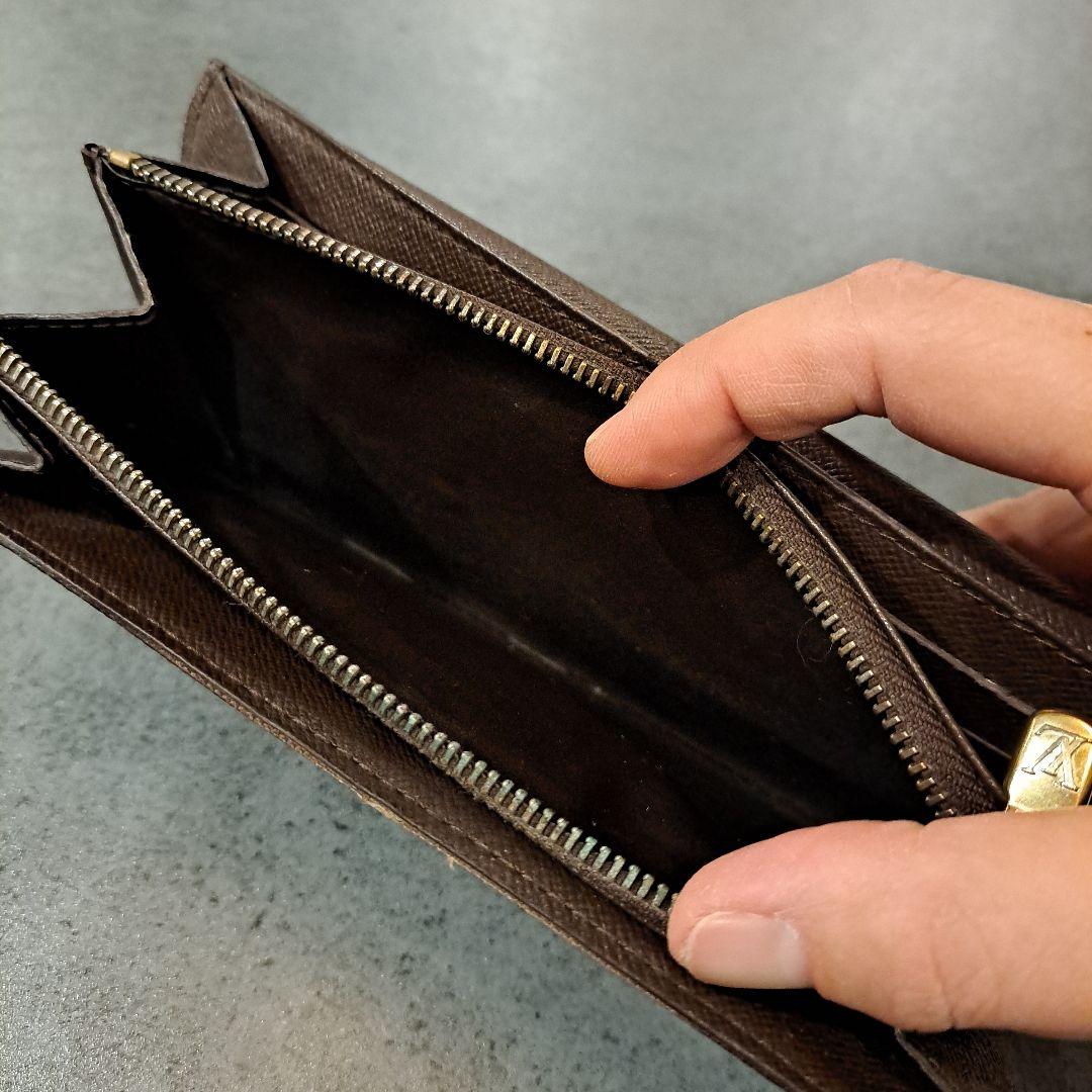 LOUIS VUITTON　 ダミエ　 長財布 　袋付き