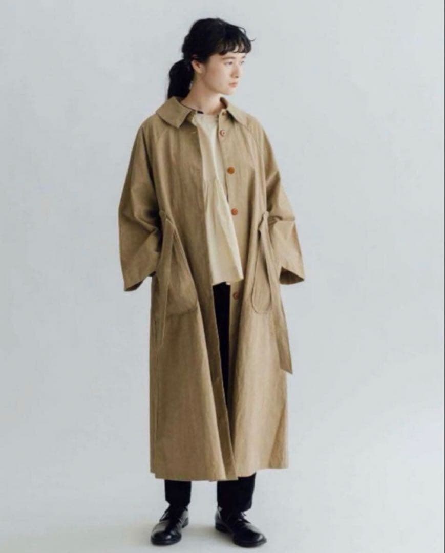 MAGALI コットンリネンウェザートレンチコート