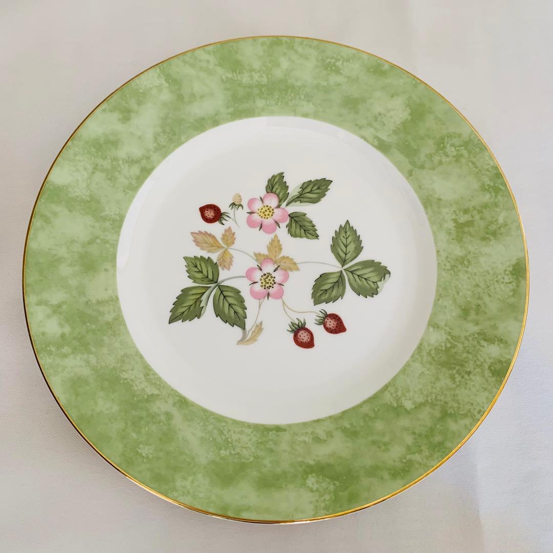 【美品】ウェッジウッド ワイルドストロベリー フルリムプレート５色セット