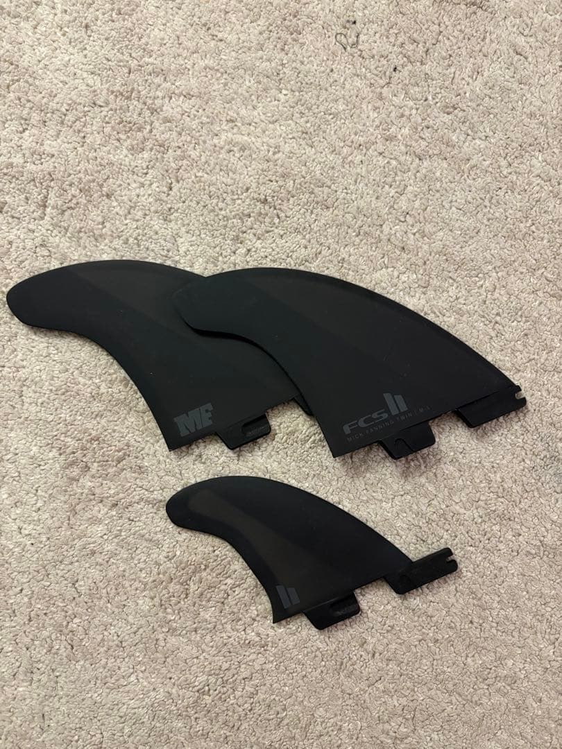 【新品】FCS2 ミックファニング ツインスタビ フィン Black