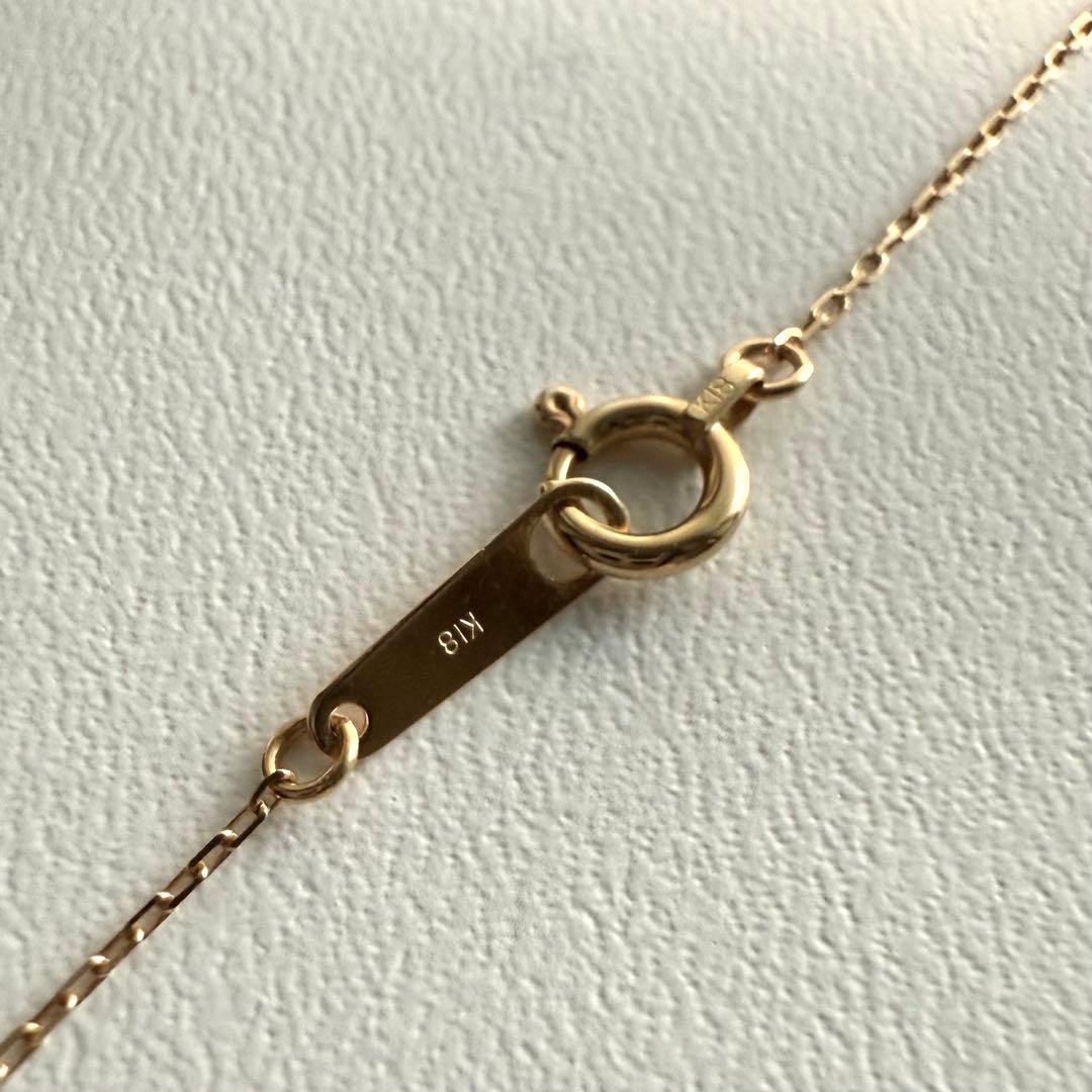 ヴァンドーム青山 K18 アコヤ パール ダイヤモンド ネックレス 三日月 真珠