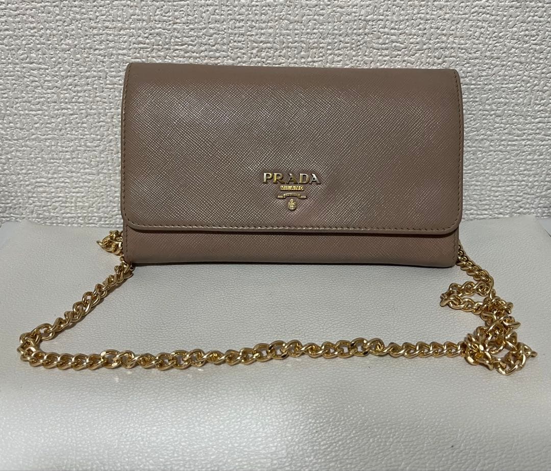 PRADA サフィアーノレザー ショルダーバッグ