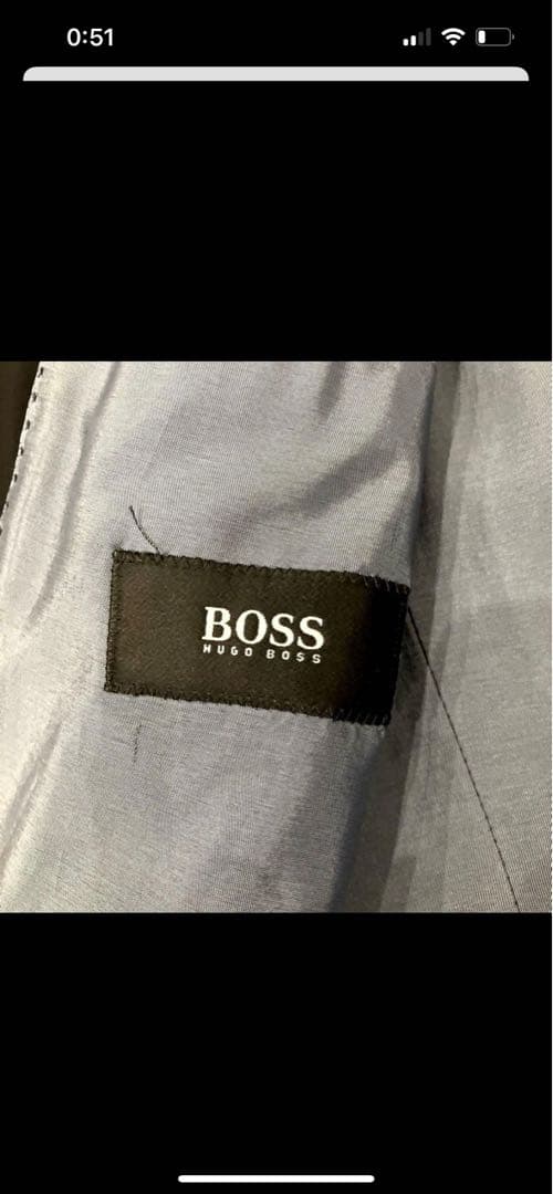 美品✨ヒューゴボス スーツ セットアップ フォーマル 黒 2XL 大きいサイズ