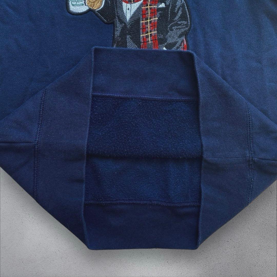 美品 現行QRタグ ポロベア ポロラルフローレン スウェット POLO ネイビー