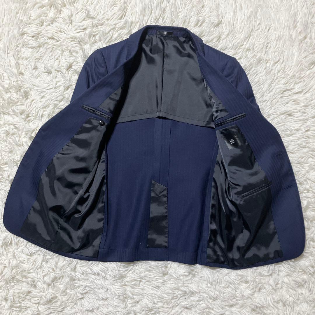 【curryche】スーツセレクト　セットアップ　3P ネイビー　Y4