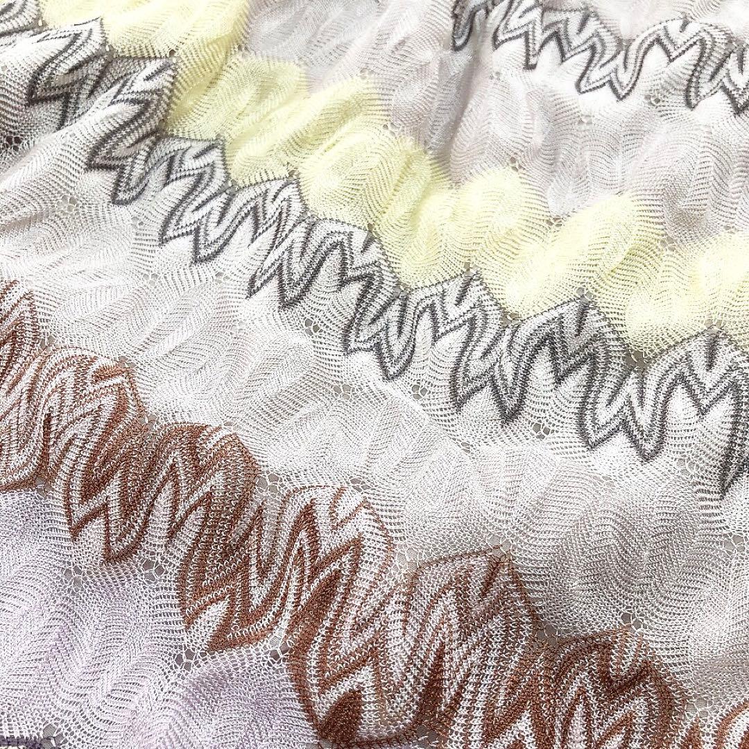 MISSONI*ミッソーニ　ボーダー柄　半袖カットソー　パフスリーブ　Tシャツ