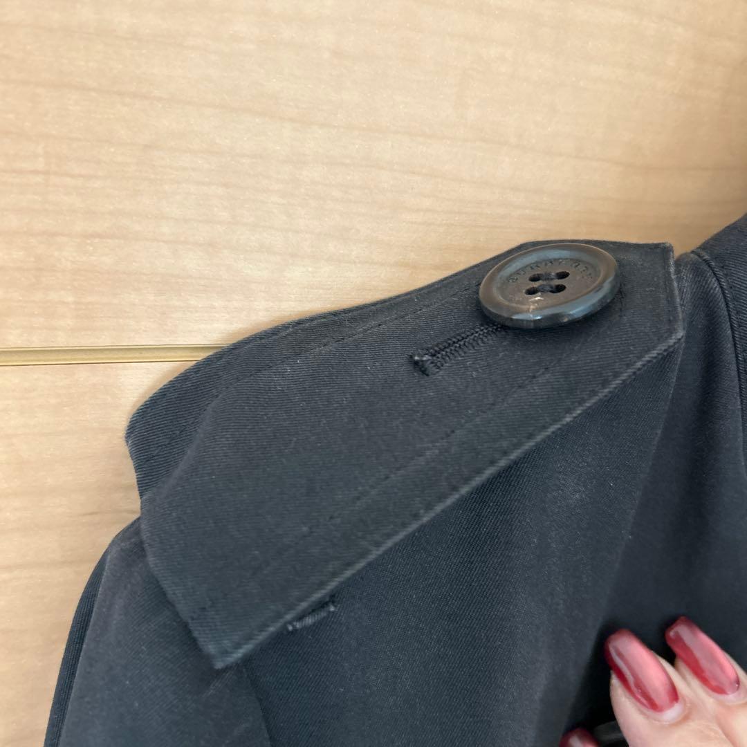 BURBERRY ブラック トレンチコート 34