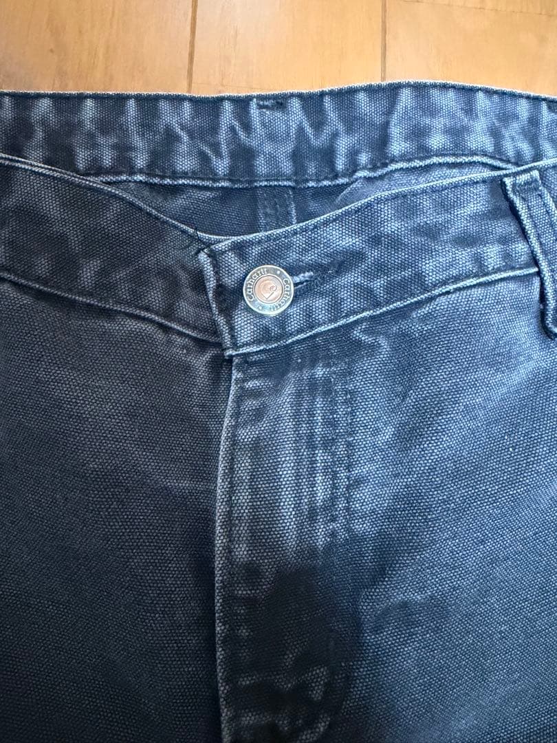 あ*様 Carhartt ダブルニーパンツ ブラック