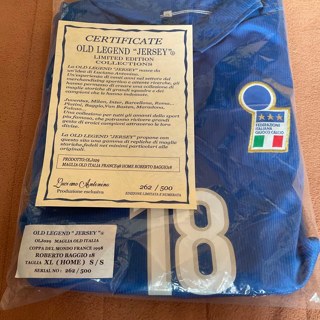 記念グッズ OLD LEGEND 'JERSEY' Roberto Baggio 18