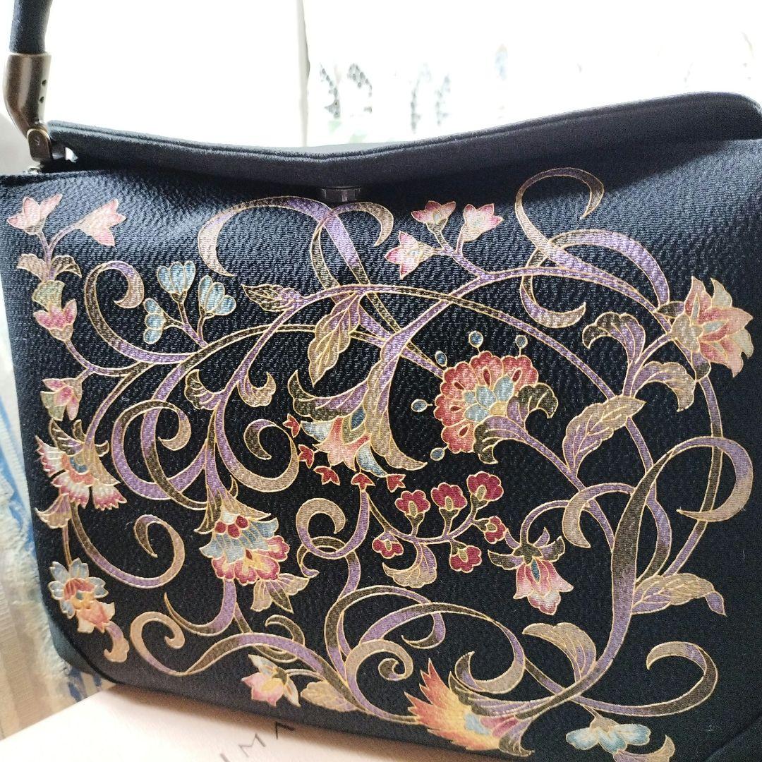 皇室御用達　OKAJIMA 岡重　正絹　和装バッグ　美品
