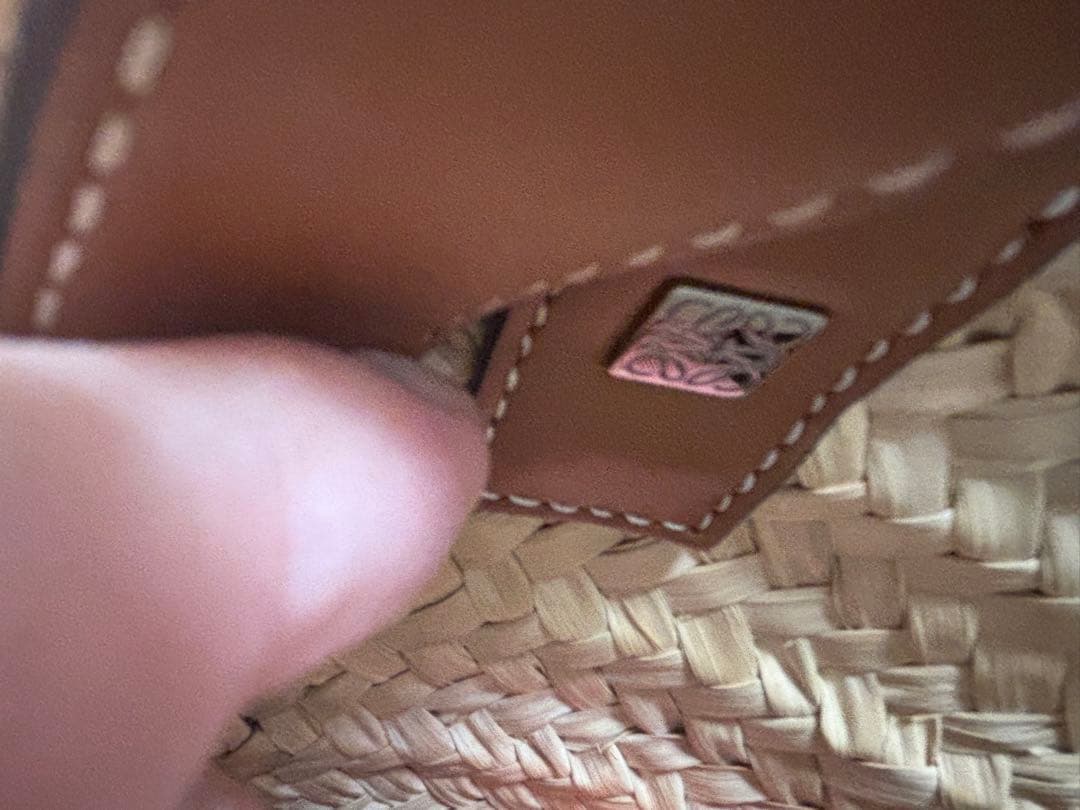 LOEWEロエベかごバッグ/ナチュラル