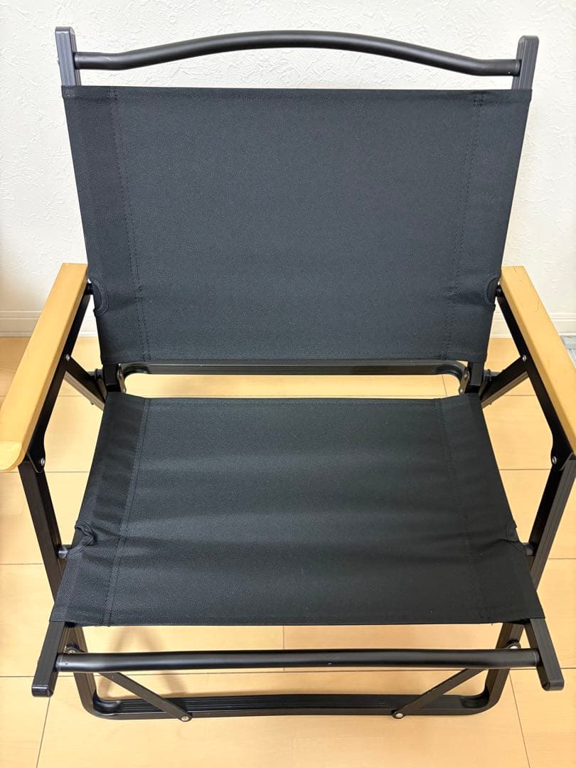 ハイランダー　アルミデッキチェア　ブラック　4脚セット