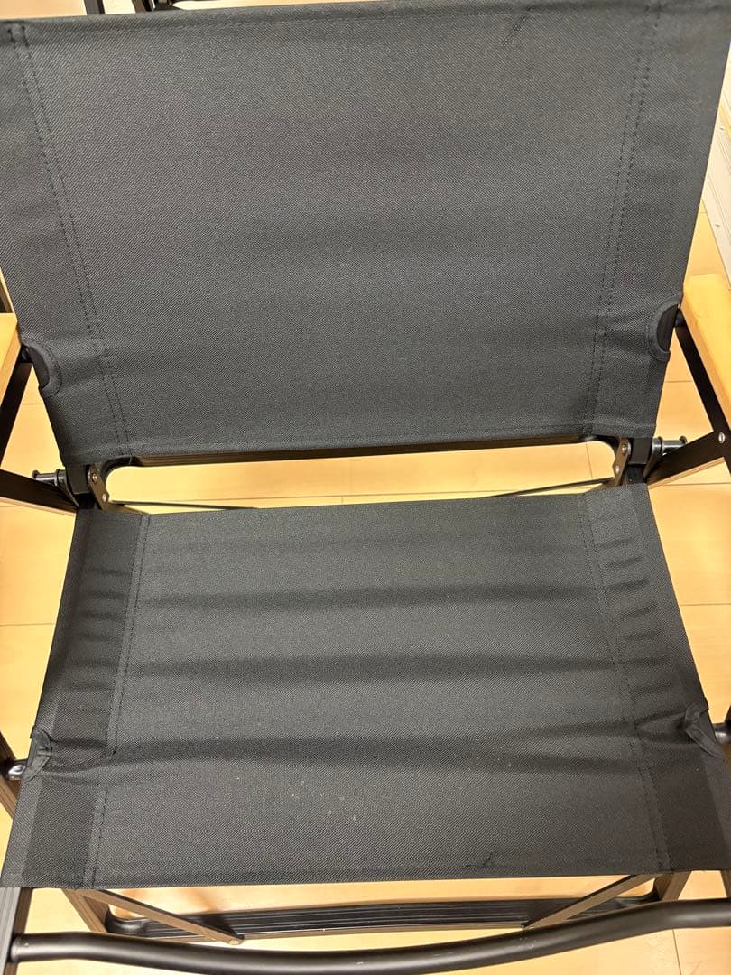 ハイランダー　アルミデッキチェア　ブラック　4脚セット