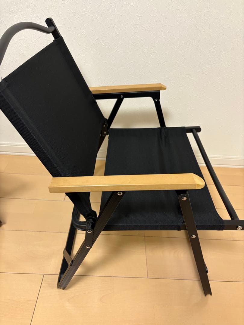 ハイランダー　アルミデッキチェア　ブラック　4脚セット