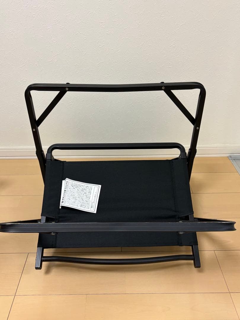 ハイランダー　アルミデッキチェア　ブラック　4脚セット