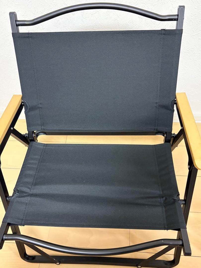 ハイランダー　アルミデッキチェア　ブラック　4脚セット