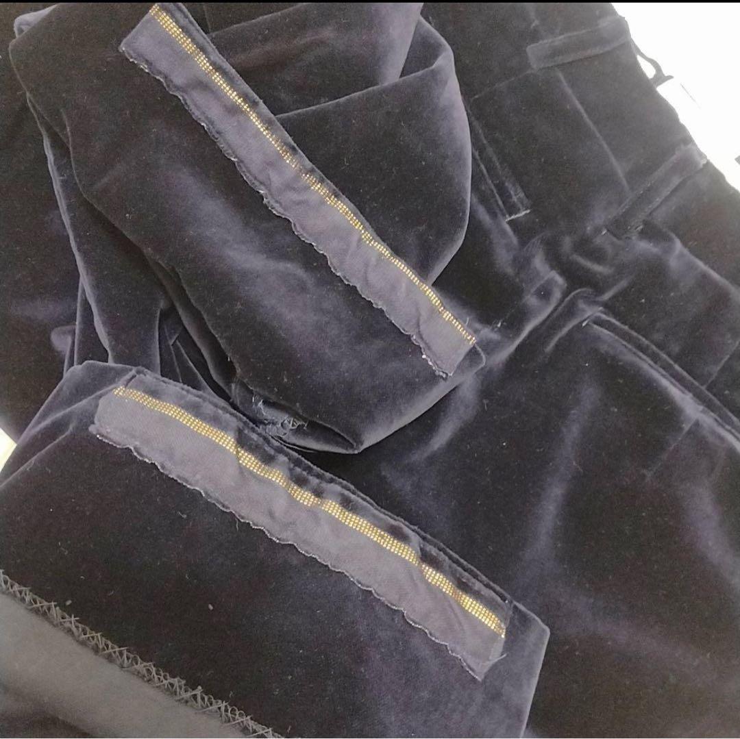 D'URBAN ベルベット セットアップ ネイビー