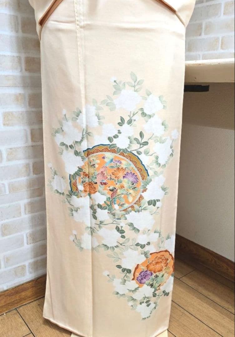 再販◯淡色◯ペールオレンジ訪問着4点セット