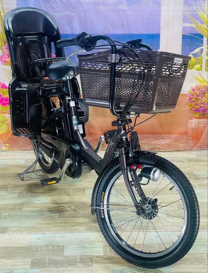 超特価！アンジェリーノ12AH⭐️ブリヂストン子供乗せ電動アシスト自転車Y3286