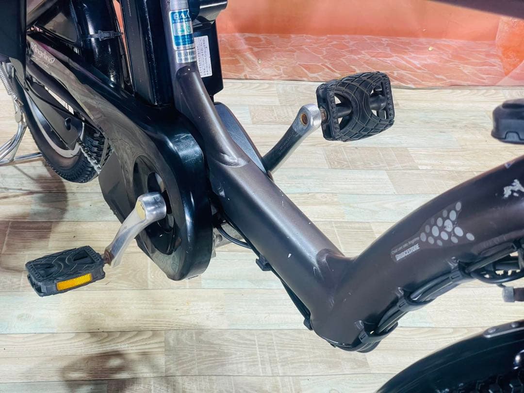 超特価！アンジェリーノ12AH⭐️ブリヂストン子供乗せ電動アシスト自転車Y3286