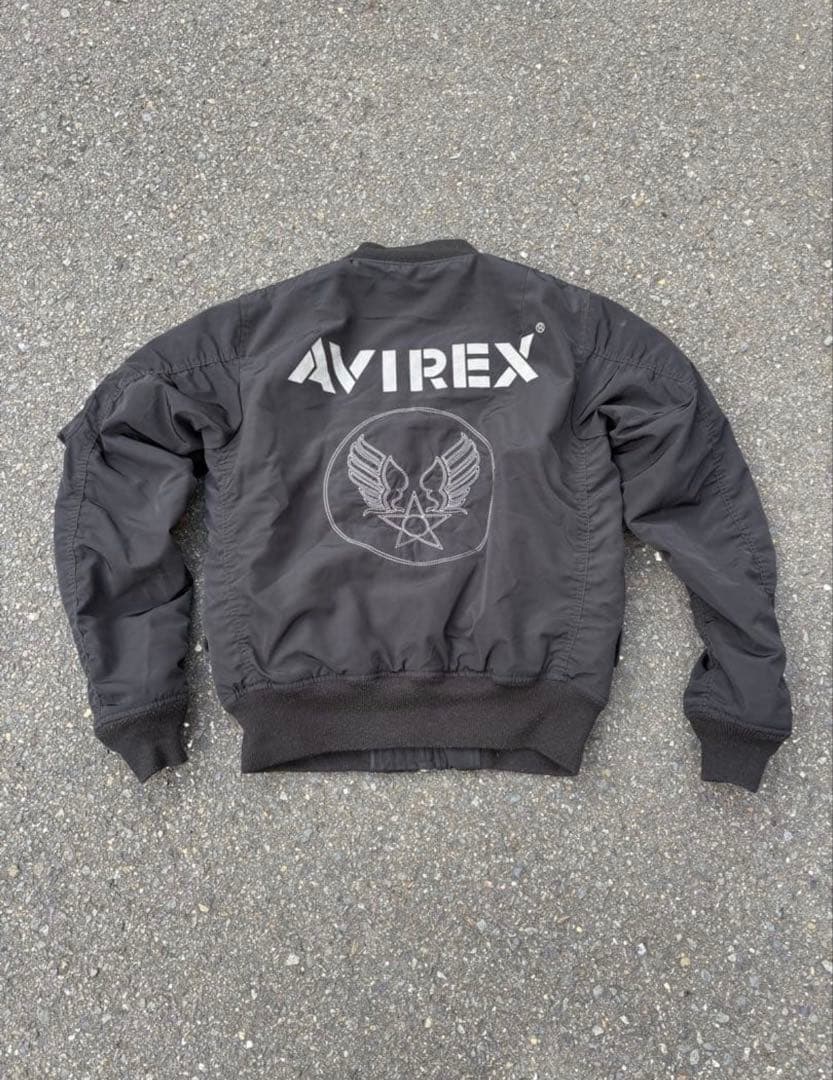 AVIREX リバーシブル MA-1 バックロゴ刺繍 ジャケット　最安値