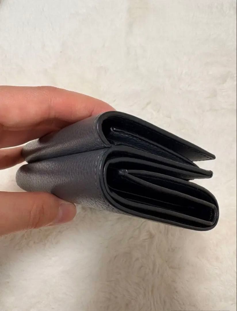 LOEWE 三つ折り財布 グレー