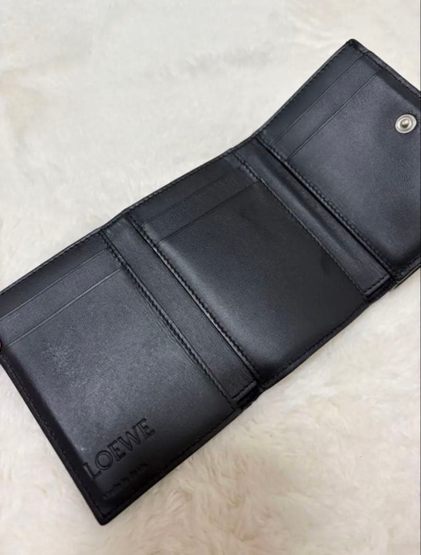 LOEWE 三つ折り財布 グレー