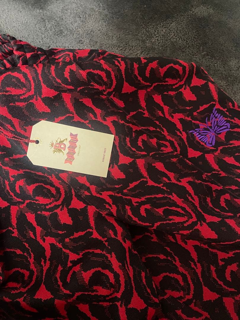 コックNeedles✖️baracuta トラックパンツ　レッド