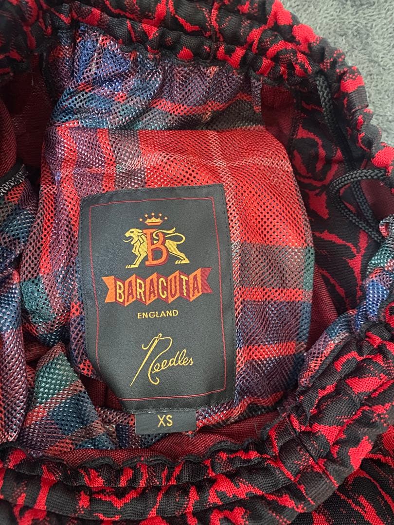 コックNeedles✖️baracuta トラックパンツ　レッド