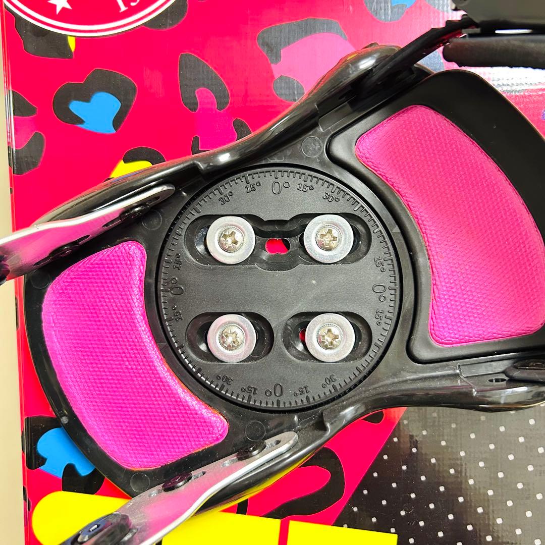 ステラ レオ スノーボード 140cm ビンディング付 レディース ピンク