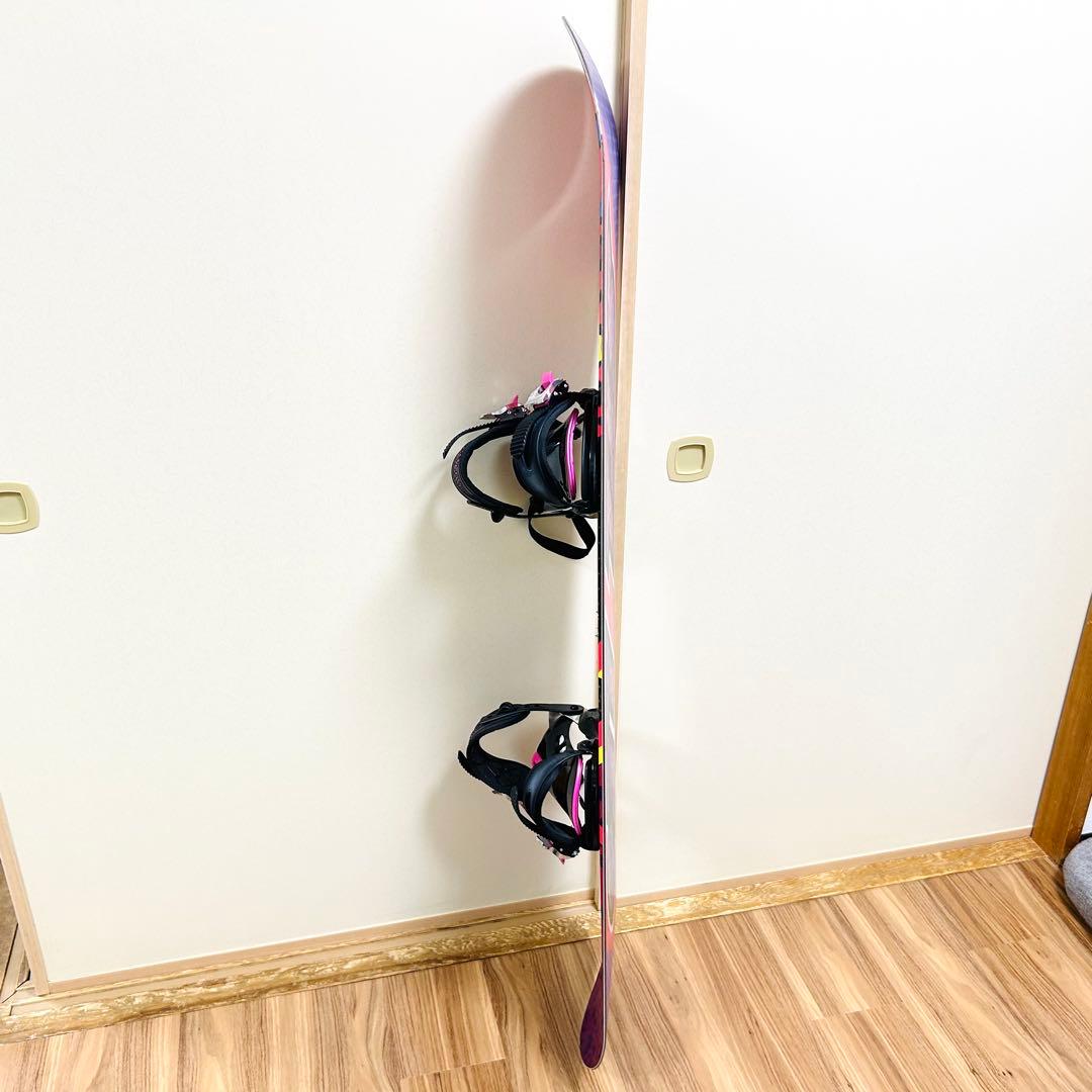ステラ レオ スノーボード 140cm ビンディング付 レディース ピンク