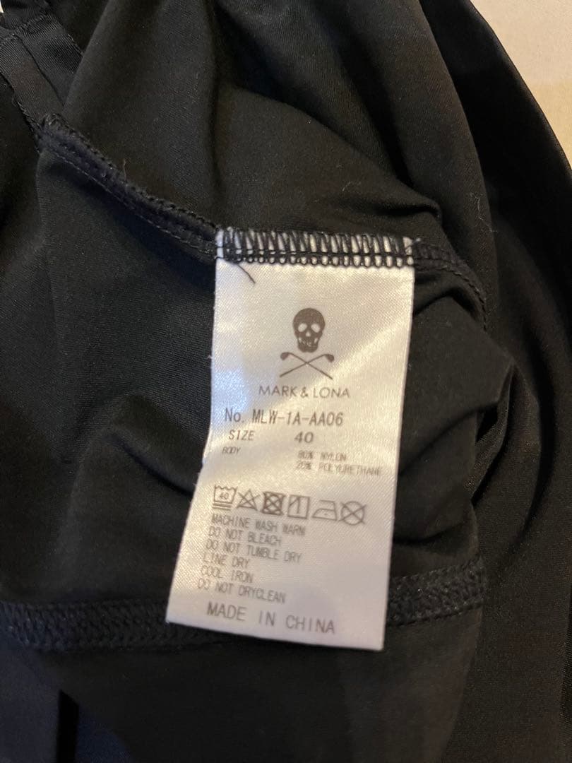 ma84様⭐︎MARK & LONA ブラック モックネックゴルフシャツ M