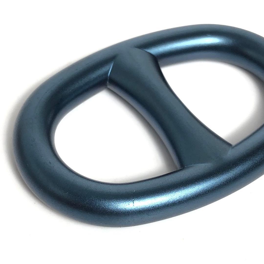 【美品】HERMES エルメス シェーヌダンクル スカーフリング 艶消し マット