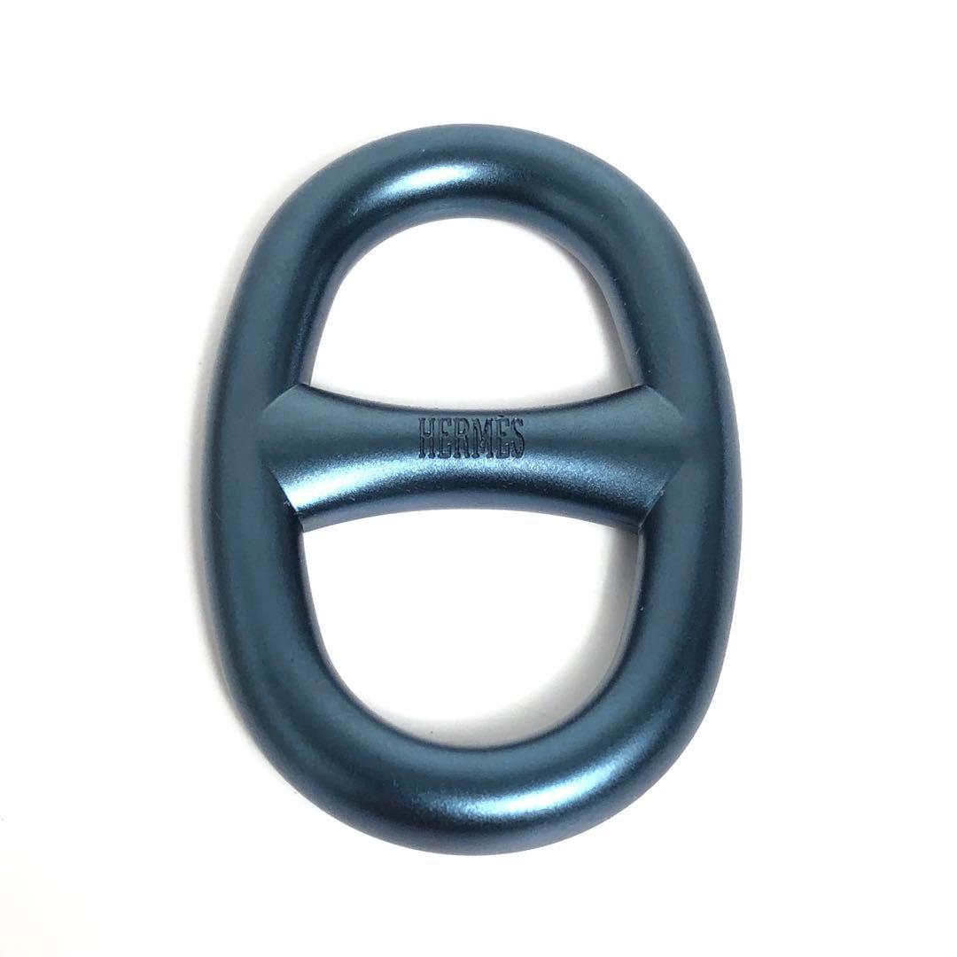 【美品】HERMES エルメス シェーヌダンクル スカーフリング 艶消し マット