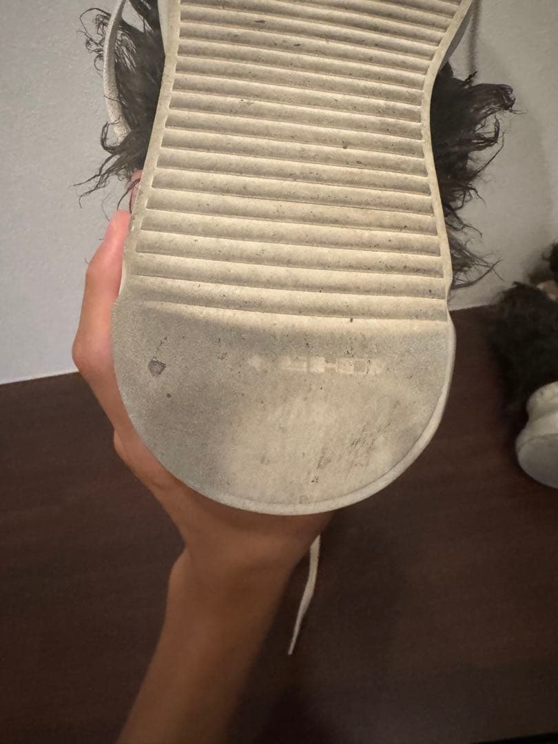 靴 rickowens fur boots