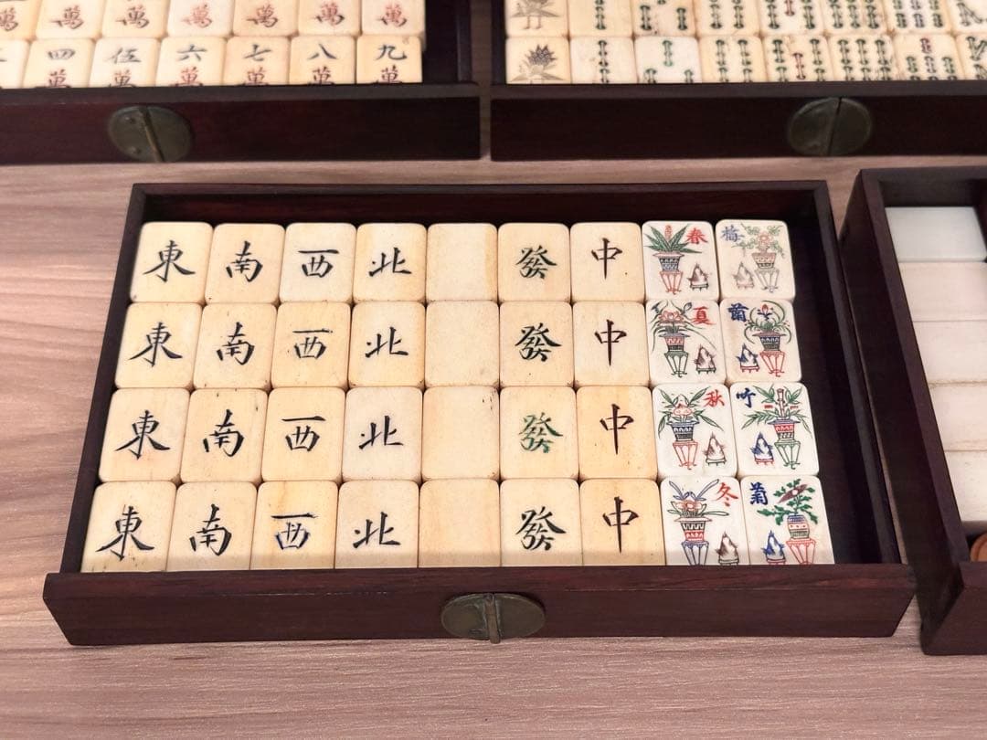 アンティーク 麻雀牌 現状品 素材不明 揃い不明