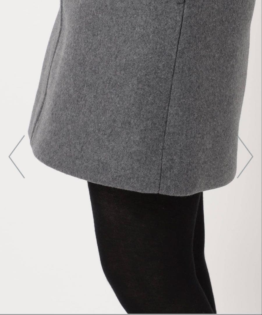 完売⭐︎Spick and SpanメルトンAラインミニスカート 黒36